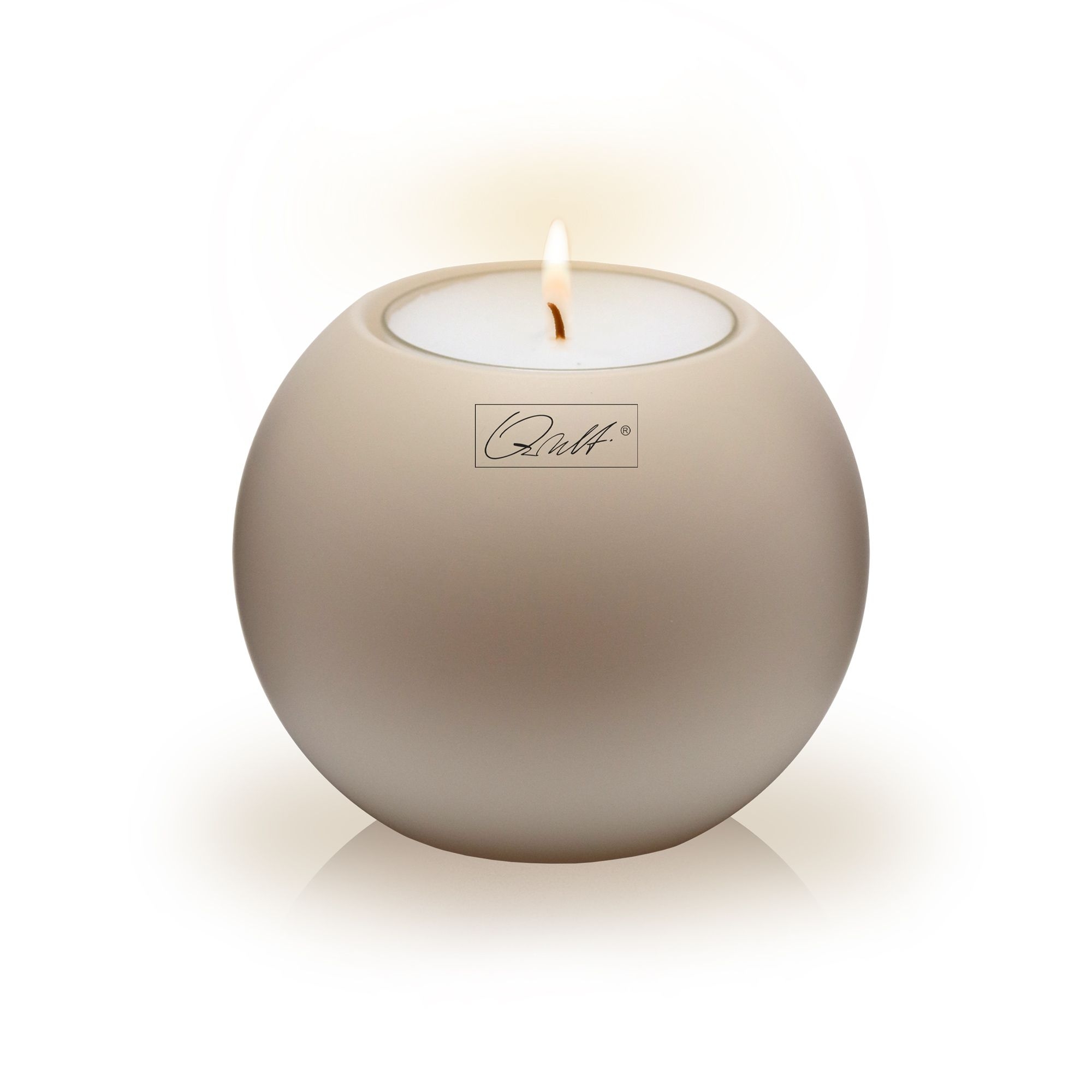 Qult Farluce Moon Matt - Tealight Candle Holder Ø 8 cm - Taupe