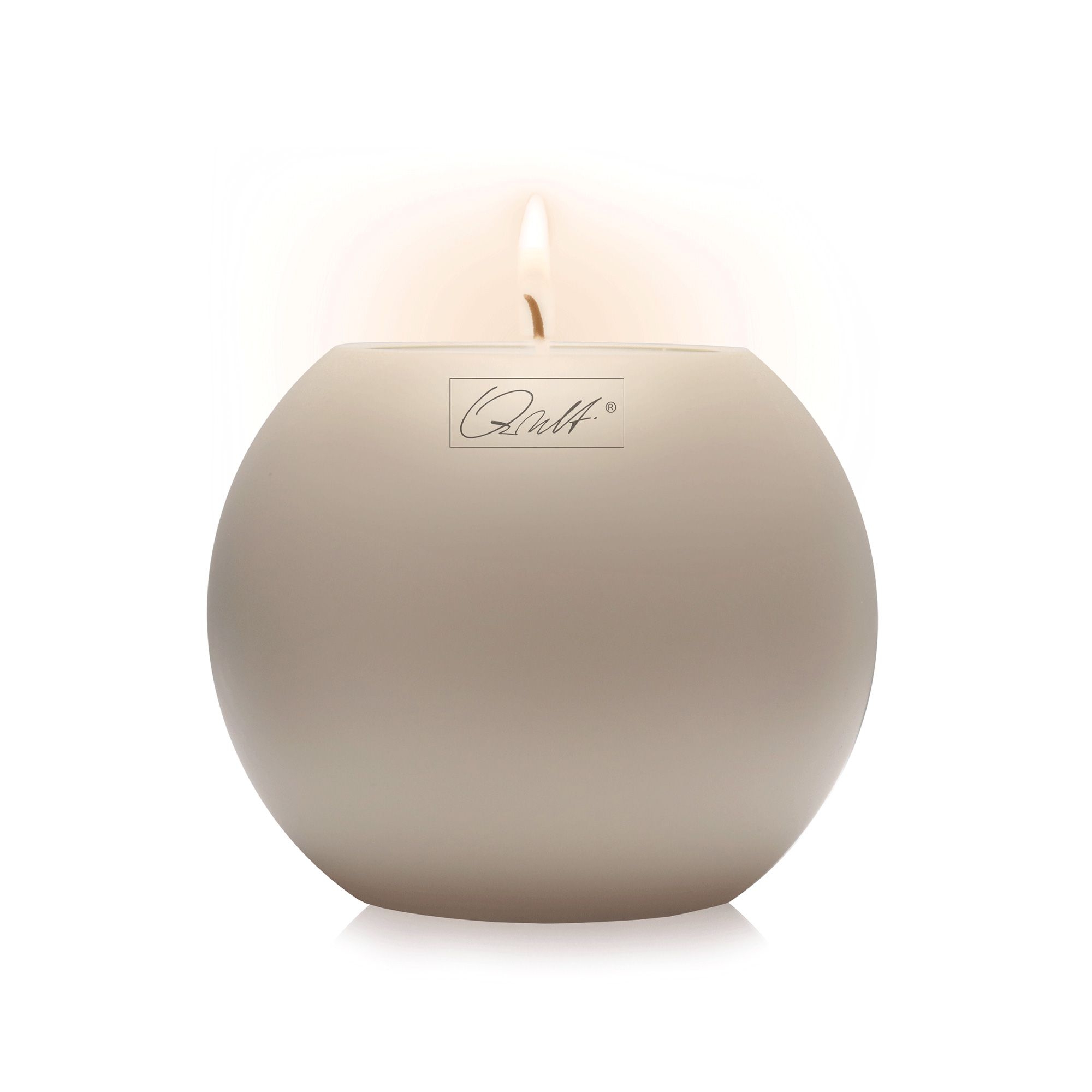 Qult Farluce Moon Matt - Tealight Candle Holder Ø 8 cm - Taupe