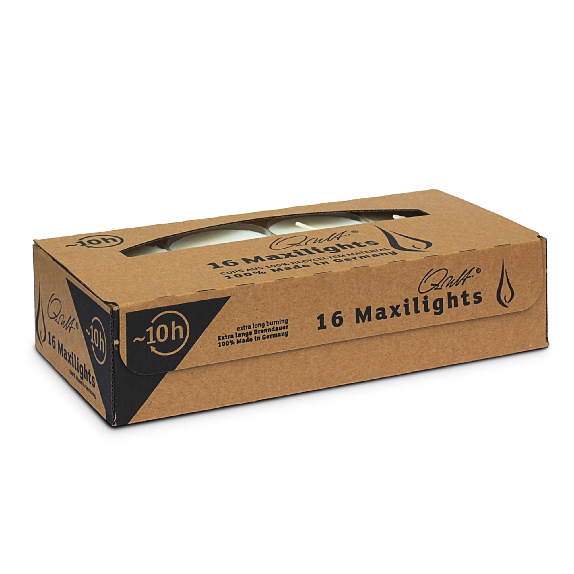 Qult Farluce Maxilights - 1/2 pallet with 240 pcs. a 16 tea lights Ø 56 x 27 mm