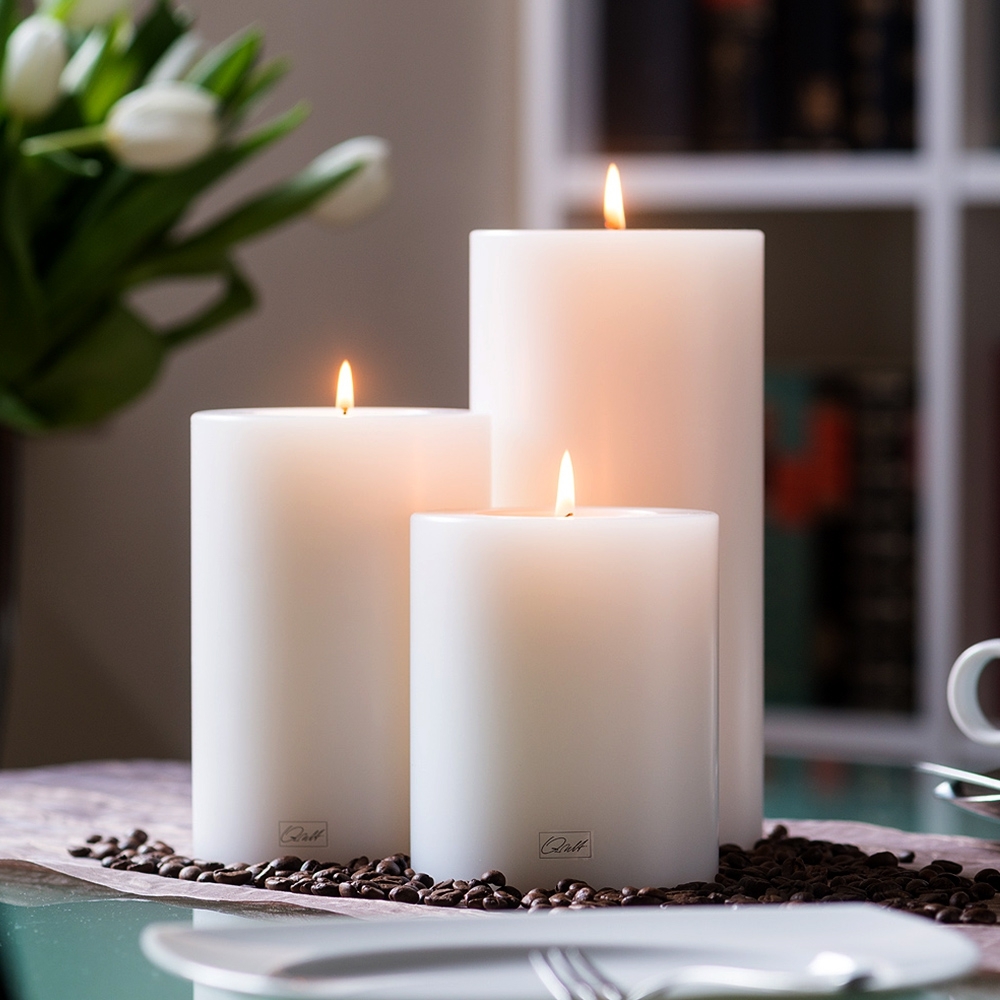 Qult Farluce Trend - Tealight Candle Holder white Ø 8 cm - Set of 4