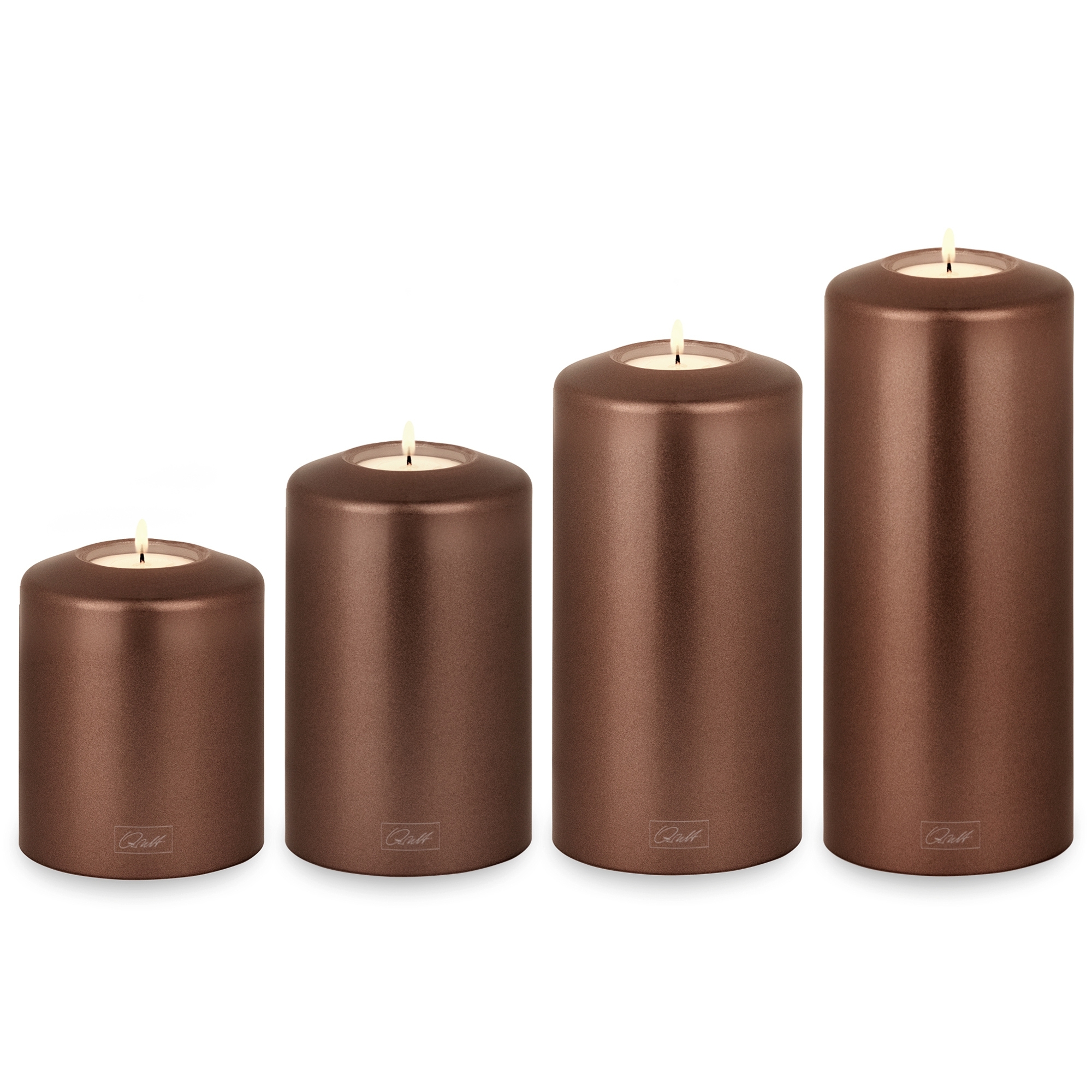 Qult Farluce Classic Metallic - Tealight Candle Holder - Bronze