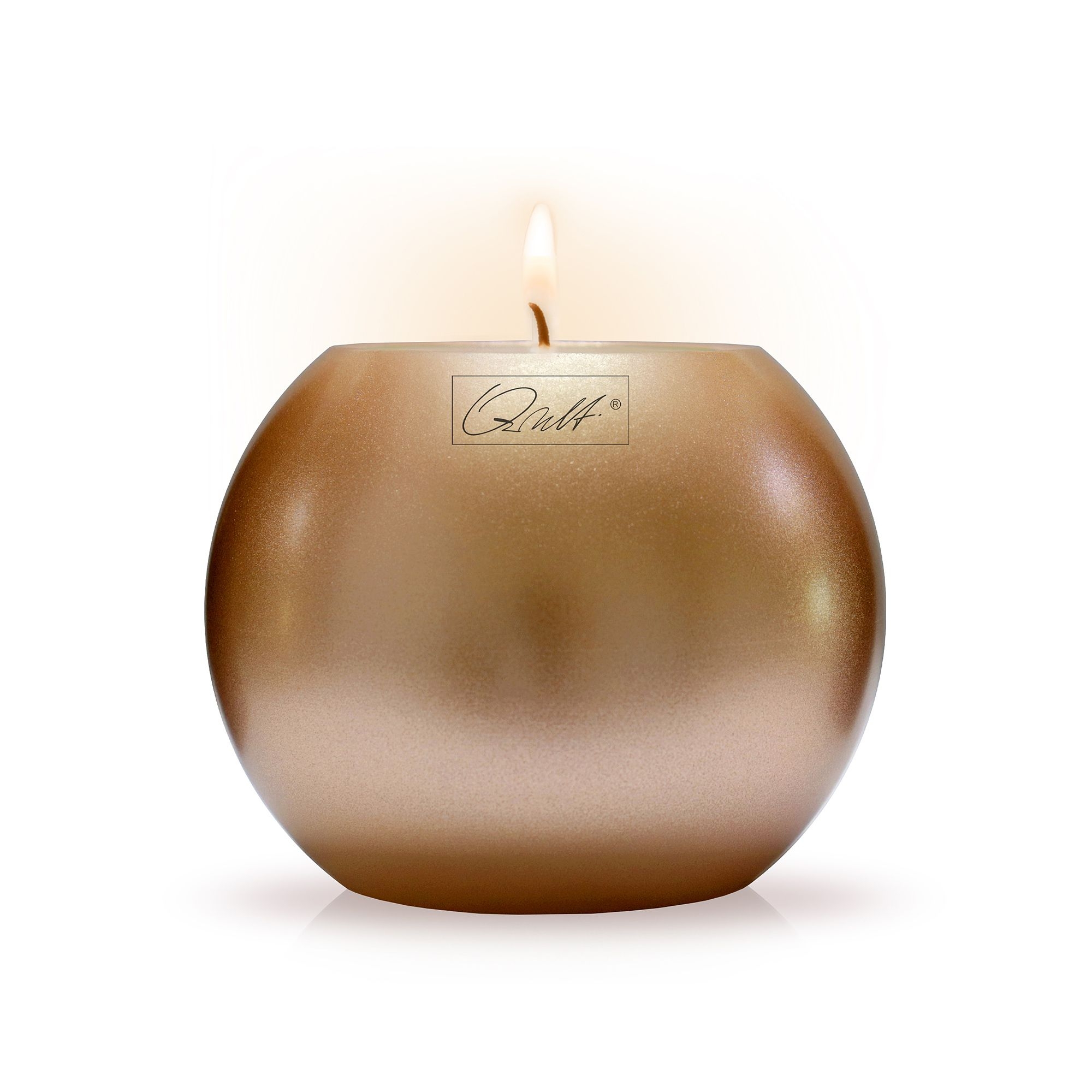 Qult Farluce Moon Metallic - Tealight Candle Holder Ø 8 cm - Copper