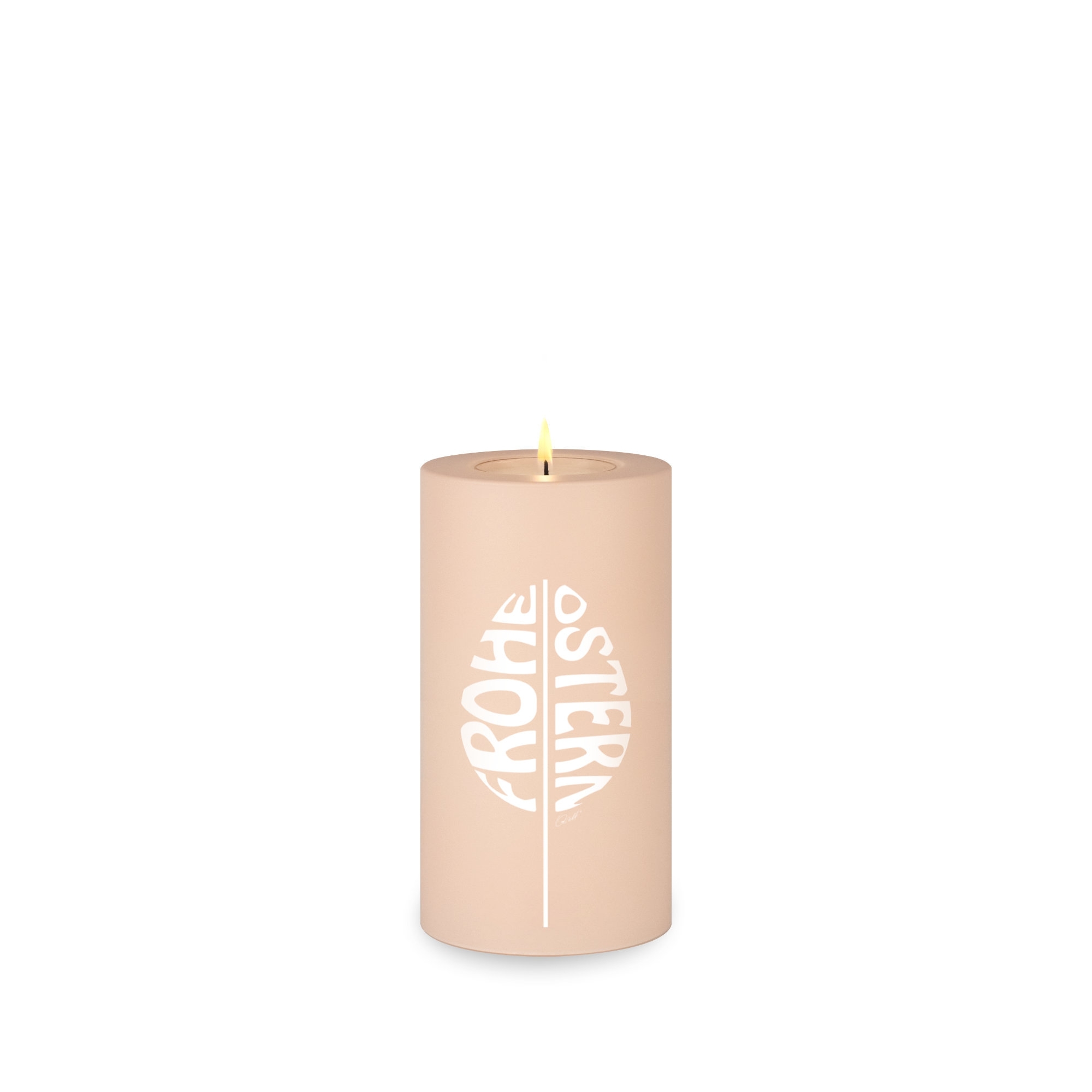 Qult Farluce Trend - Tealight Candle Holder - Rosé "Happy Easter"