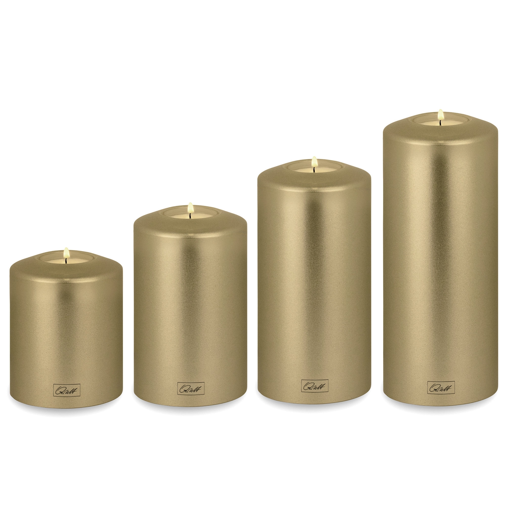 Qult Farluce Classic Metallic - Tealight Candle Holder - Cream Gold