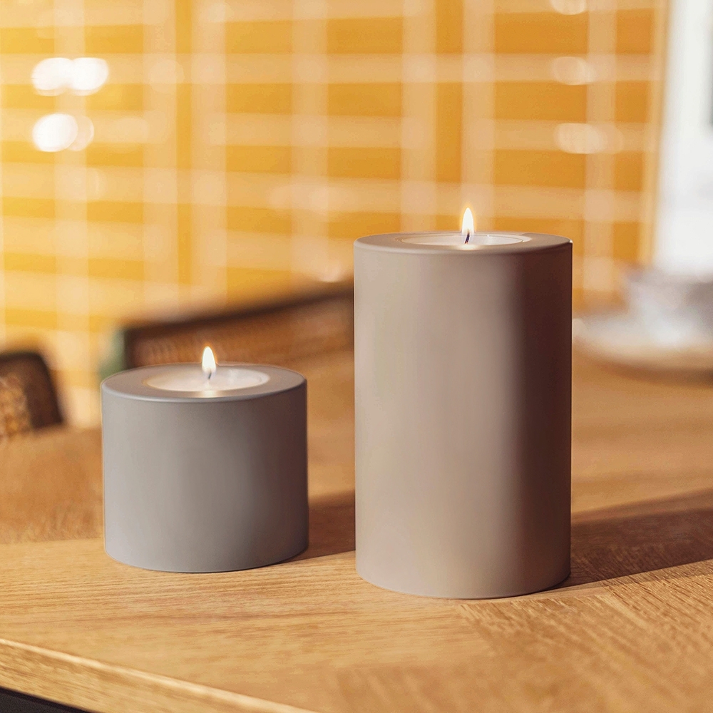 Qult Farluce Trend - Tealight Candle Holder - stonegrey