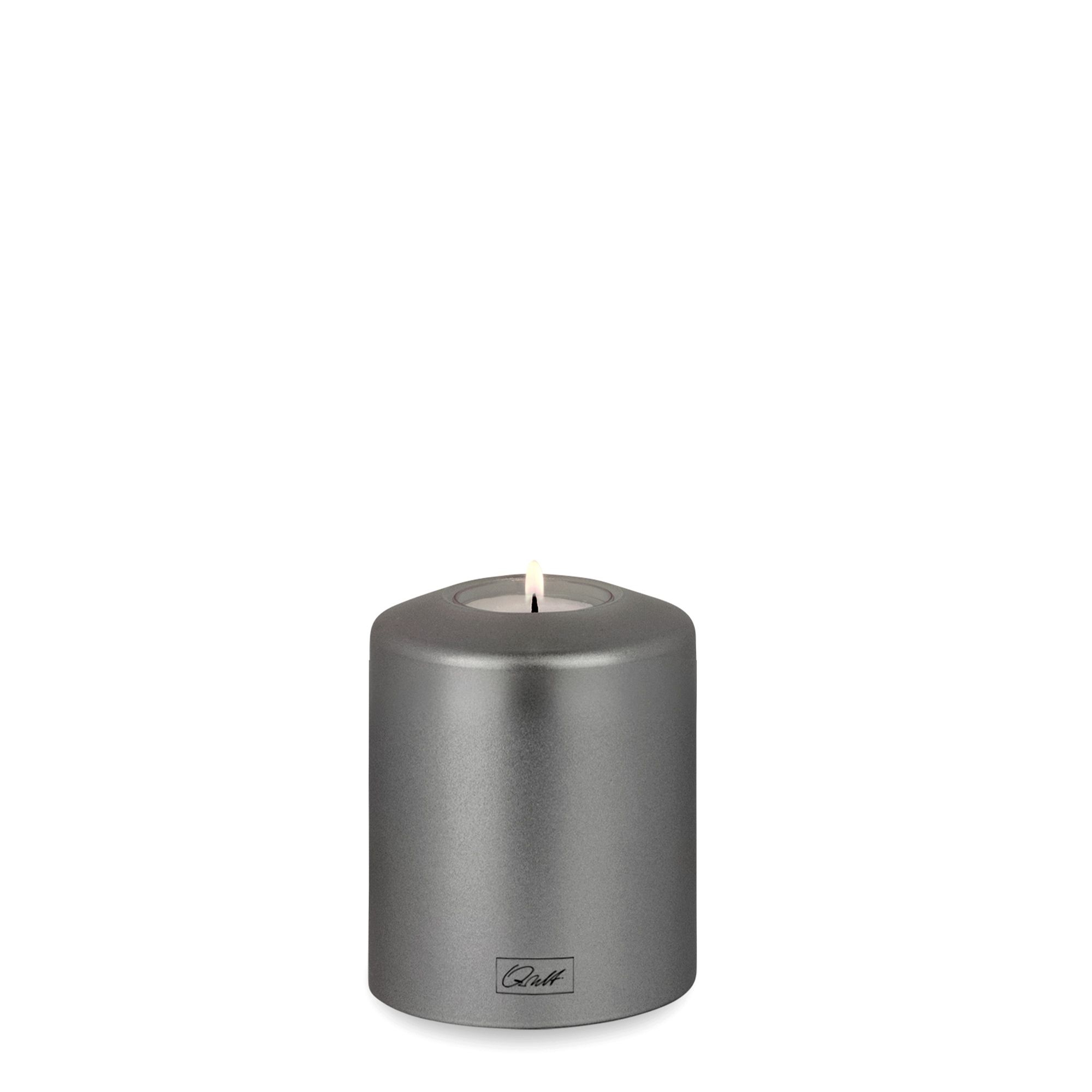 Qult Farluce Classic Metallic - Tealight Candle Holder - Silver