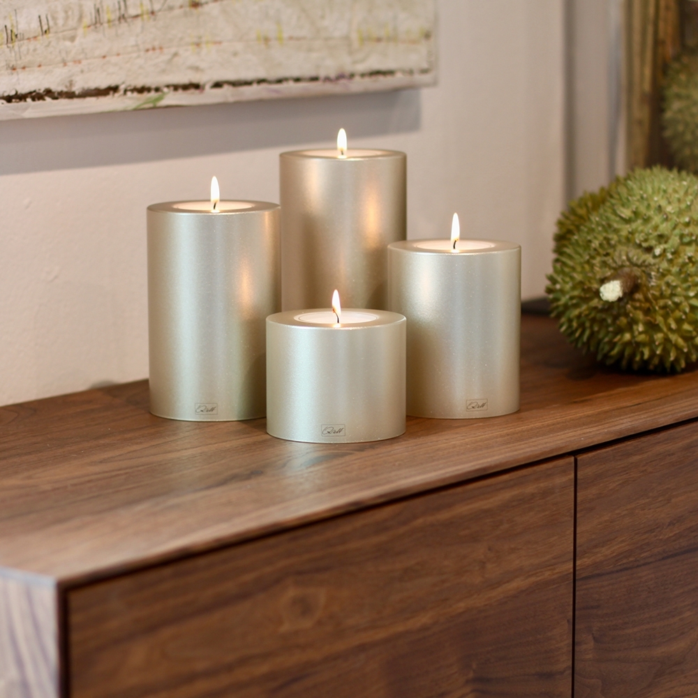 Qult Farluce Trend - Tealight Candle Holder - cremegold