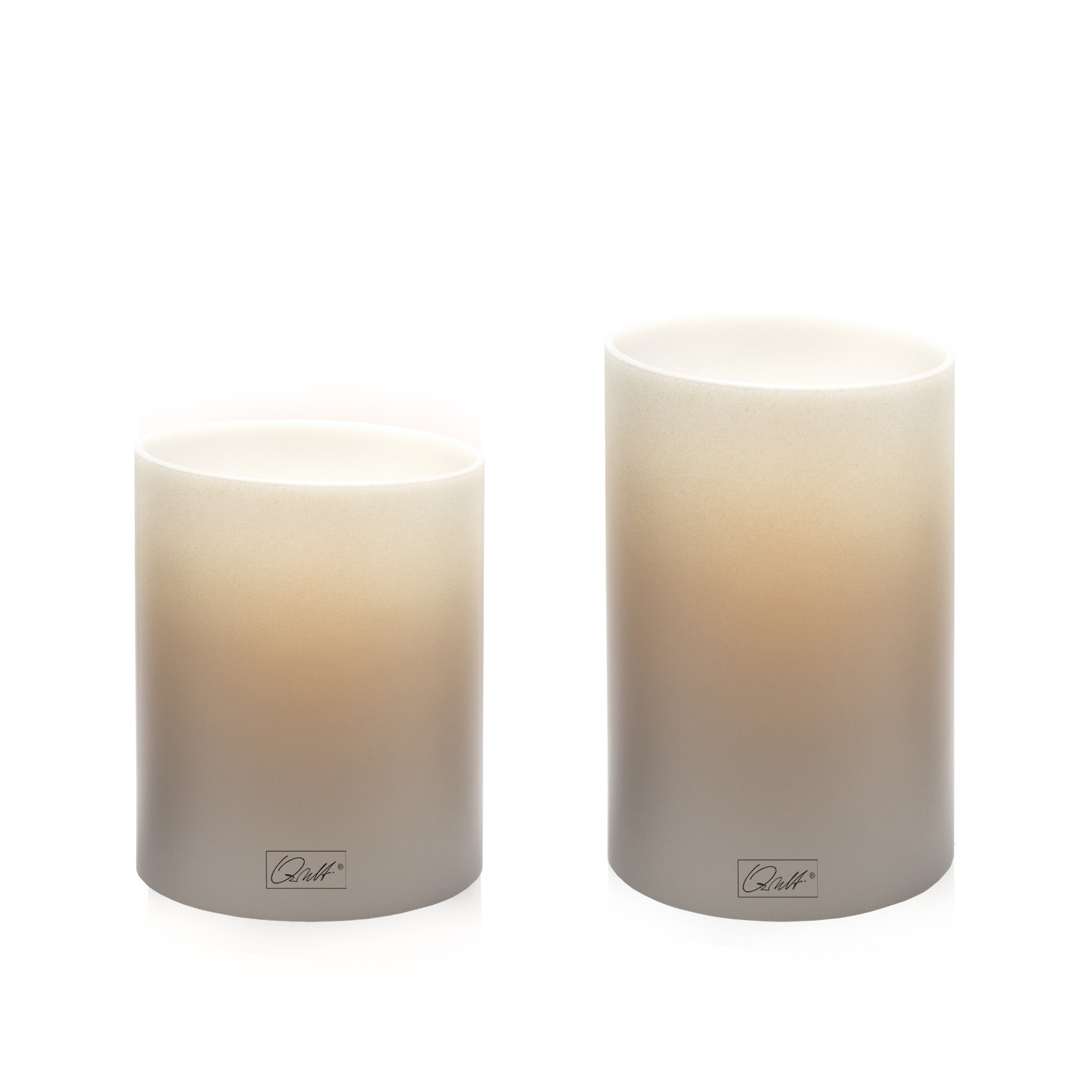 Qult Farluce Inside - Tealight Candle Holder Ø 8 x H 9 cm - Taupe