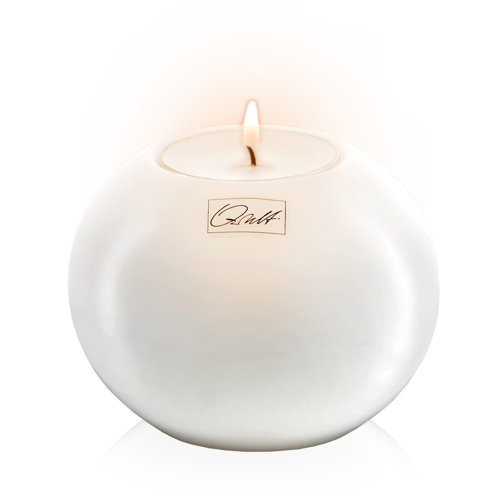 Qult Farluce Moon - Tealight Candle Holder Ø 8 cm - White